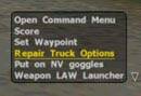 [Open Repair Truck Menu]