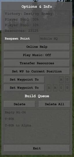 [Options Menu]